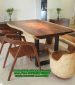 Set Meja Makan Trembesi Kaki Besi