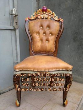 Kursi Makan Ukir Ganesa Jambu-MJA-0112-Mebel Jepara Asli