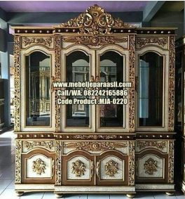 Lemari Pajangan Terbaru-MJA-0220-Mebel Jepara Asli