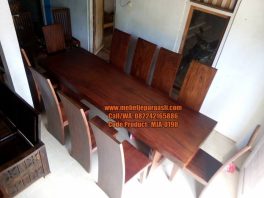 Meja Makan Trembesi Minimalis-MJA-0198-Mebel Jepara Asli