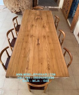 meja makan kayu jati natural solid, meja kantor kayu jati natural, meja makan natural jati, meja makan solid kayu jati, meja makan 3 meter