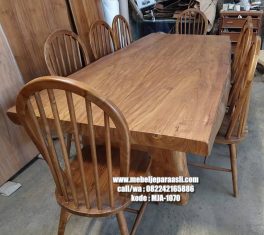 meja jati kayu sambung