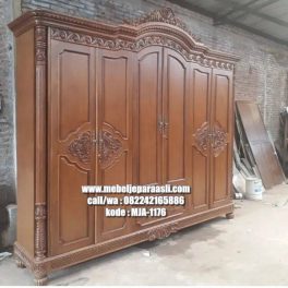 lemari jati 6 pintu